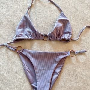 Frankie’s Bikinis Lilac Top & Bottoms